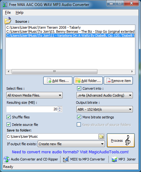 convert m4a to mp3 pc