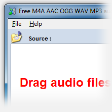 Free M4A AAC OGG WAV MP3 audio converter